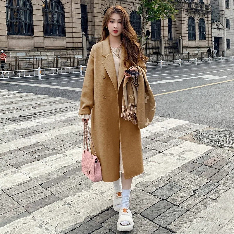 Manteau long oversize - Camel