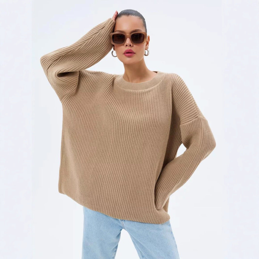 Pull oversize Douceur d'Hiver – Kaki