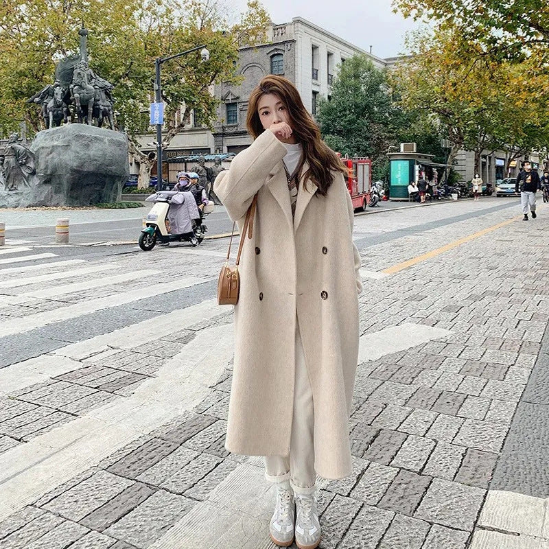 Manteau long oversize - Beige